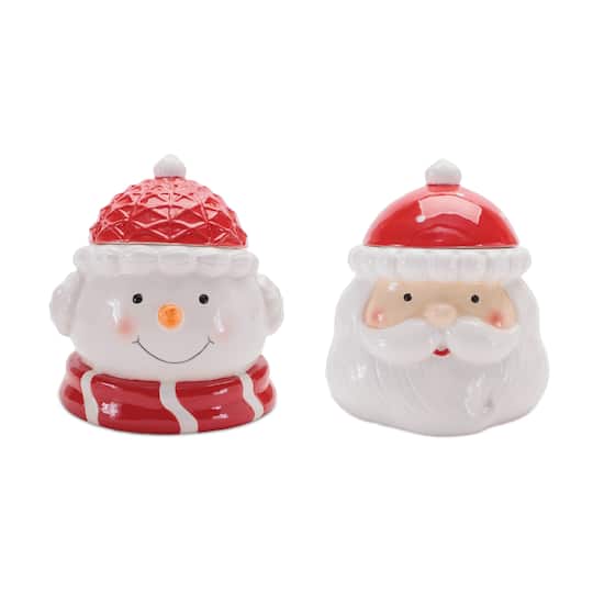 Melrose Ceramic Holiday Canister Set